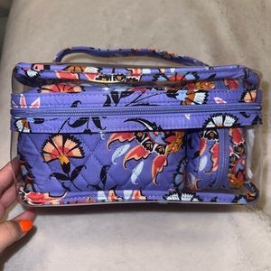 Vera Bradley 3-piece Cosmetic Set, New With Tags, Mural Garden Pattern